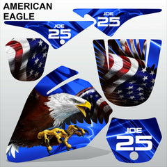 Yamaha PW80 AMERICAN EAGLE motocross racing decals set MX graphics stripe kit