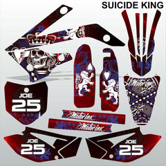 ТМ RACING 85 2013-2021 SUICIDE KING motocross racing decals set MX graphics kit