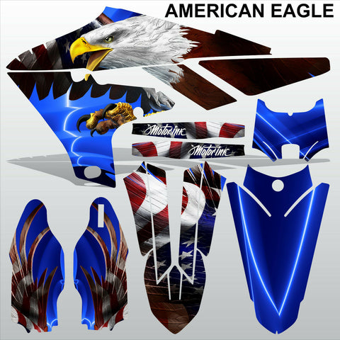 Yamaha YZF 450 2018-2021 AMERICAN EAGLE motocross racing decals set MX graphics