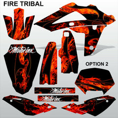 HUSQVARNA 250 450 510 2008-2010 FIRE TRIBAL motocross decals set MX graphics kit