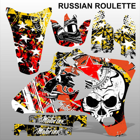 Yamaha YZF 250 450 2003-2005 RUSSIAN ROULETTE motocross decals set MX graphics