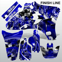 Yamaha YZF 250 450 2003-2005 FINISH LINE motocross decals set MX graphics kit