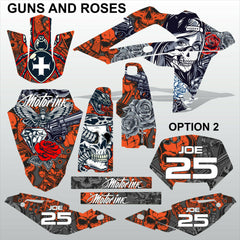 HUSQVARNA 250 450 510 2008-2010 GUNS AND ROSES motocross decals set MX graphics