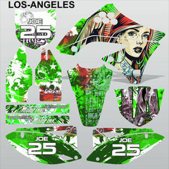 Kawasaki KXF 450 2009-2011 LOS-ANGELES motocross racing decals set MX graphics