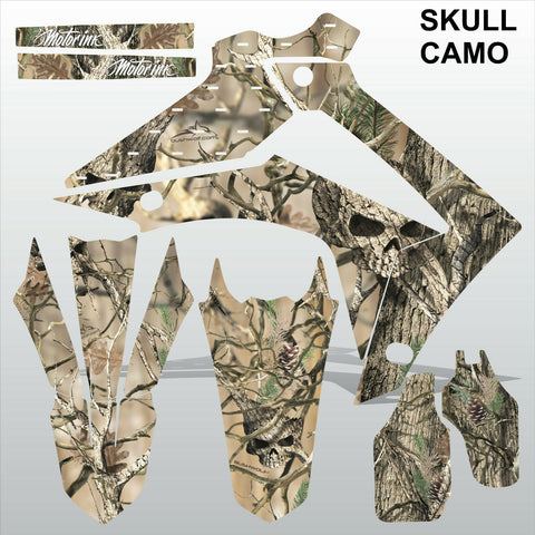 Honda CRF450 2013-2014 CRF250 2014 SKULL CAMO motocross decals MX graphics kit