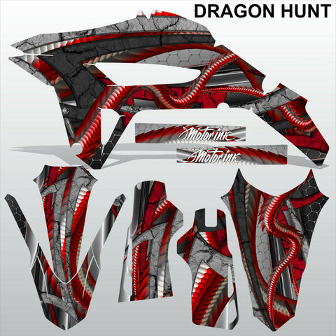 HONDA CRF 450R 2021 DRAGON HUNT motocross racing decals set MX graphics kit