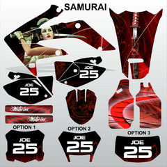 Honda CRF 250X 2004-2012 SAMURAI racing motocross decals set MX graphics kit