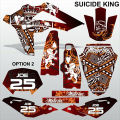 HUSQVARNA 250 450 510 2008-2010 SUICIDE KING motocross decals set MX graphics