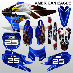 Yamaha YZF 450 2018-2021 AMERICAN EAGLE motocross racing decals set MX graphics