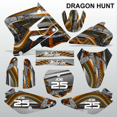 SUZUKI RM 85 2001-2012 DRAGON HUNT motocross racing decals set MX graphics