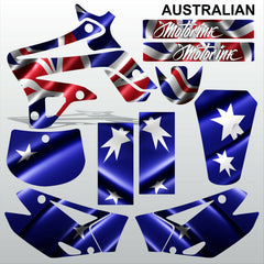 TM MX 125 250 300 450 2008-2014 AUSTRALIAN motocross decals set MX graphics kit