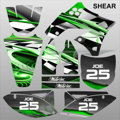 Kawasaki KXF 250 2009-2012 SHEAR motocross racing decals set MX graphics kit