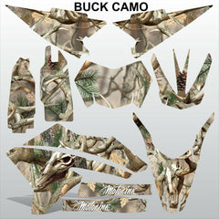 Yamaha WR 250X 250R 2008-2015 BUCK CAMO motocross decals set MX graphics kit