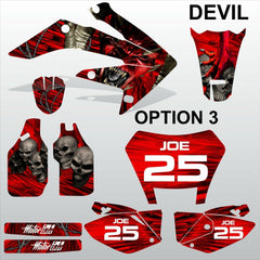 Honda CRF 250X 2004-2012 DEVIL PUNISHER  motocross decals set MX graphics kit