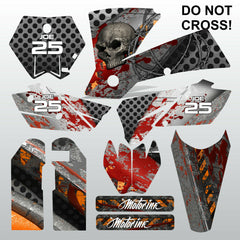 KTM SX 2003-2004 DO NOT CROSS motocross decals  stripes set MX graphics kit