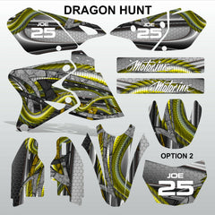 SUZUKI DRZ 400 2002-2012 DRAGON HUNT motocross decals set MX graphics stripe