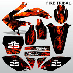 Honda CRF 450 2005-2007 FIRE TRIBAL race motocross decals set MX graphics kit