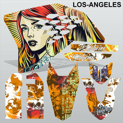 KTM SX 2007-2010 LOS-ANGELES motocross racing decals set MX graphics stripes