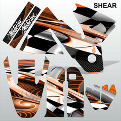 KTM SX 1998-2000 SHEAR motocross decals racing stripes set MX graphics kit