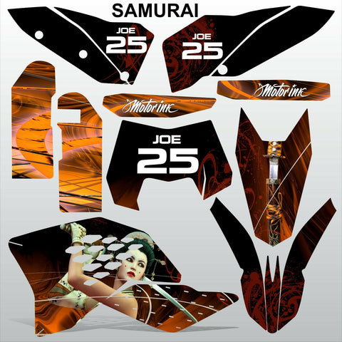 KTM EXC 2008-2011 SAMURAI  motocross decals racing stripes set MX graphics kit