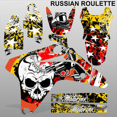 Suzuki RMZ 450 2006 RUSSIAN ROULETTE motocross racing decals set MX graphics kit