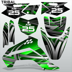 Kawasaki KLX 140 2008-2017 TRIBAL motocross decals stripe set MX graphics kit