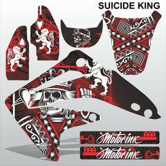 Honda CR85 2003-2012 SUICIDE KING motocross racing decals set MX graphics kit