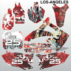 Honda CRF 250 2010-2013 LOS-ANGELES motocross racing decals set MX graphics kit