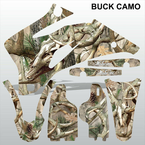 Yamaha WR 250F 2007-2013 BUCK CAMO motocross racing decals set MX graphics kit