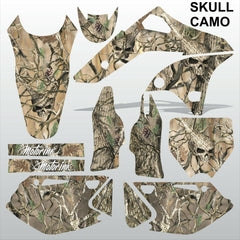 Kawasaki KXF 250 2006-2008 SKULL CAMO motocross racing decals set MX graphics