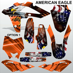 HUSQVARNA CR WR 125 2009-2013 AMERICAN EAGLE motocross decals MX graphics kit