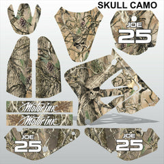 SUZUKI RM 80-85 2000-2018 SKULL CAMO motocross racing decals set MX graphics kit