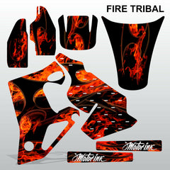 Honda CR80 1996-2002 FIRE TRIBAL motocross decals set MX graphics kit