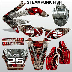 Honda CRF 450 2005-2007 STEAMPUNK FISH racing motocross decals set MX graphics