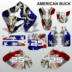 Honda CR125 CR250 93-94 AMERICAN BUCK motocross decals set MX graphics kit