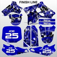 Yamaha YZ 80 1993-2001 FINISH LINE motocross racing decals set MX graphics kit