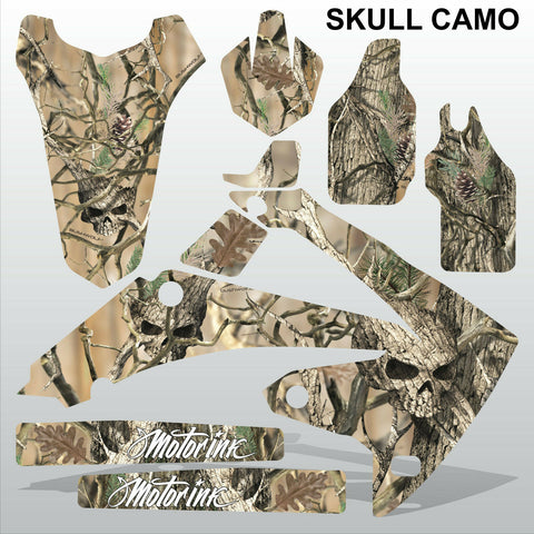 Honda CRF450 2009-2012 SKULL CAMO motocross racing decals set MX graphics kit