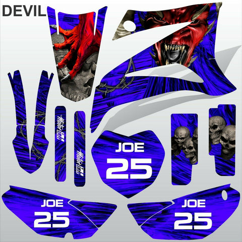 Yamaha TTR125 2008-2019 DEVIL RIDER motocross racing decals set MX graphics kit