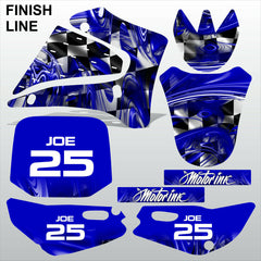 Yamaha TTR125 2000-2007 FINISH LINE motocross racing decals set MX graphics kit