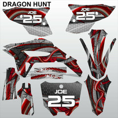 HONDA CRF 450R 2021 DRAGON HUNT motocross racing decals set MX graphics kit