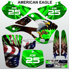 Kawasaki KX 125-250 1999-2002  AMERICAN EAGLE motocross racing MX graphics kit