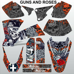 KTM EXC 2003 GUNS AND ROSES motocross racing decals set MX graphics kit