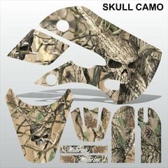 Kawasaki KLX 110 2000-2009 SKULL CAMO motocross racing decals set MX graphics