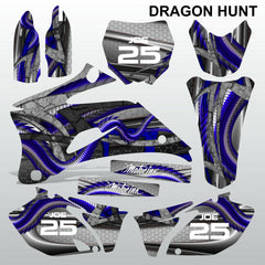 Yamaha YZF 250 450 2009 DRAGON HUNT motocross decals set MX graphics kit