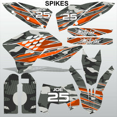 KTM EXC 2008-2011 SPIKES motocross racing decals set MX graphics stripes kit