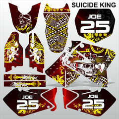 SUZUKI RM 125-250 2001-2009 SUICIDE KING motocross racing decals MX graphics kit