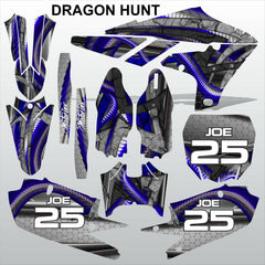 Yamaha YZF 450 2018-2021 DRAGON HUNT motocross racing decals set MX graphics kit