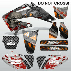 Honda CRF 450 2002-2004 DO NOT CROSS! motocross decals set MX graphics kit