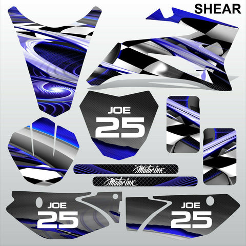 Yamaha TTR 110 2008-2019 SHEAR motocross racing decals set MX graphics kit