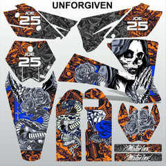 KTM SX 2003-2004 UNFORGIVEN motocross racing decals set MX graphics kit